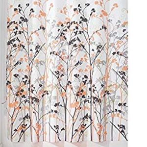 Interdesign freesia botanical shower curtain